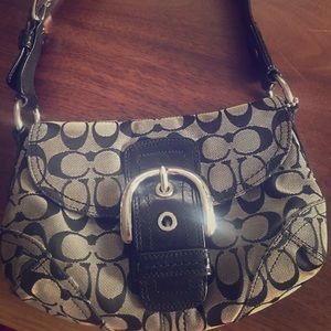Coach purse black/grey
